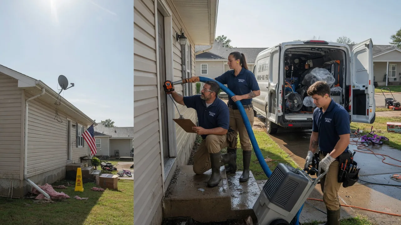 Ceiling Water Damage Restoration in Pleasantville, OH near me